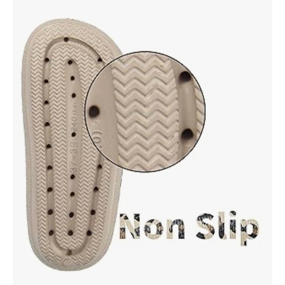 NEW Leopard Print Adjustable Buckle Sandals Slides Comfort Non Slip Size 10 - Picture 5 of 8